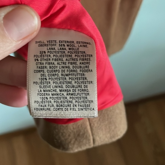 Elevenses Anthropologie Camel Toggle Melton Coat - Picture 7 of 16